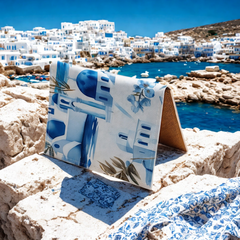 Mykonos Travel Passport Cover